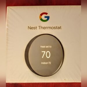 Google Nest Smart Thermostat in Gray, New In Box